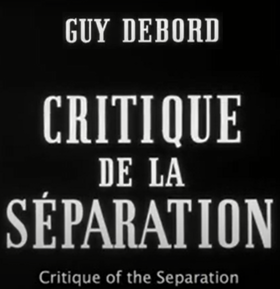 Critique de la séparation