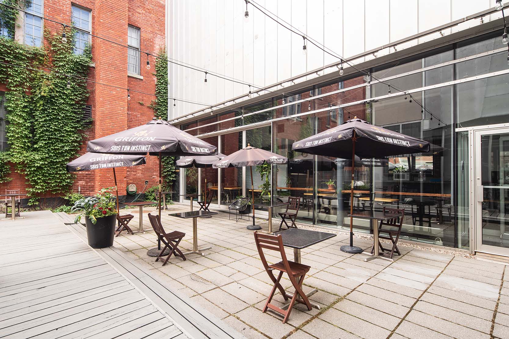 Terrace of the café-bar area